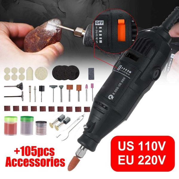 doersupp 220v/110v portable rotary tool speed adjustable electric polishing grinding machine mini electric drill grinder set
doersupp 220v/110v portable rotary tool speed adjustable electric polishing grinding machine mini electric drill grinder set