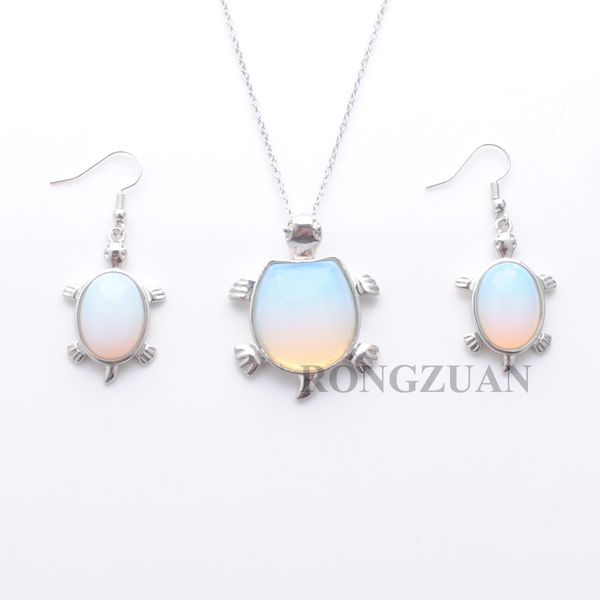 new arrivals jewelry set dangle earring pendant for woman gift natural stone bead opal tortoise shape necklace chain 18" dq3106, Silver
new arrivals jewelry set dangle earring pendant for woman gift natural stone bead opal tortoise shape necklace chain 18" dq3106, Silver