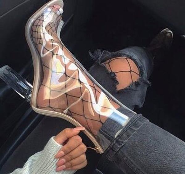 transparent shoes lady jelly shoes with web celebrity european and american pvc toe ankle boots with crystal chunky heels ing, Black
transparent shoes lady jelly shoes with web celebrity european and american pvc toe ankle boots with crystal chunky heels ing, Black
