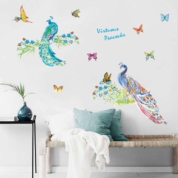 colored peahen brid and butterfly wall sticker living room study wallpaper bedroom sofa background decoration removable stickers
colored peahen brid and butterfly wall sticker living room study wallpaper bedroom sofa background decoration removable stickers