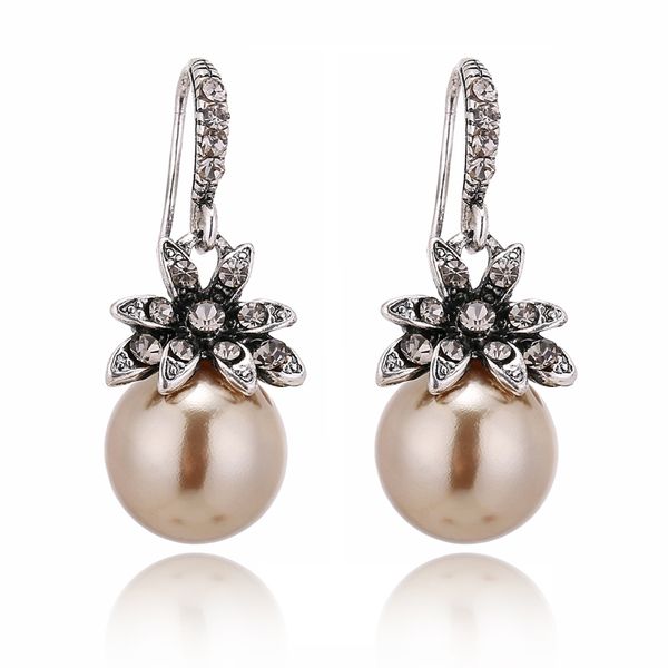 mgaidila,vintage gold flower set pearl earrings drop earrings elegant quality jewelry accessories ladies, Silver
mgaidila,vintage gold flower set pearl earrings drop earrings elegant quality jewelry accessories ladies, Silver