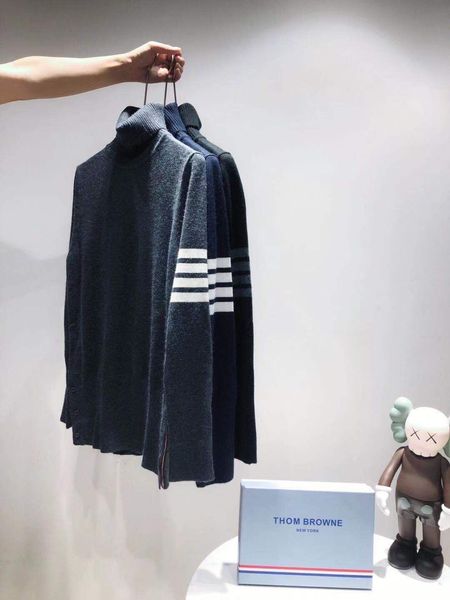luxurious brands design thom tb browne turtleneck black grey sweaters pullovers hoodies men women streetwear sweatshirt outdoor jackets, Blue;black
luxurious brands design thom tb browne turtleneck black grey sweaters pullovers hoodies men women streetwear sweatshirt outdoor jackets, Blue;black