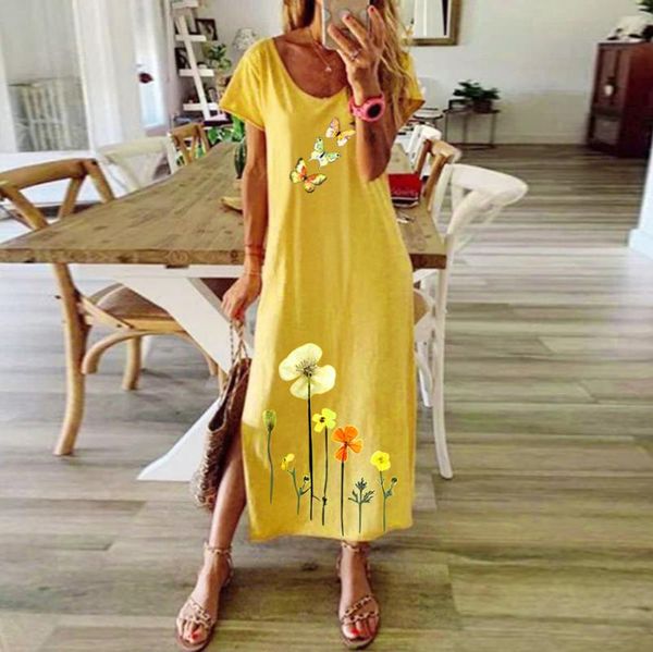 purple blue gary yellow dresses summer women plus size s-3xl casual sundress floral printed o-neck short sleeve loose long dress, Black;gray
purple blue gary yellow dresses summer women plus size s-3xl casual sundress floral printed o-neck short sleeve loose long dress, Black;gray