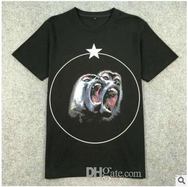 tide brand t shirt street roar baboon star printing short sleeve t-shirt teenager men and women round neck tshirt, White;black
tide brand t shirt street roar baboon star printing short sleeve t-shirt teenager men and women round neck tshirt, White;black