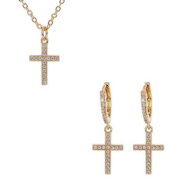 new zircon crystal jewelry sets for women weddings fashion handmade cross dangle earrings for women gold chain necklace, Silver
new zircon crystal jewelry sets for women weddings fashion handmade cross dangle earrings for women gold chain necklace, Silver