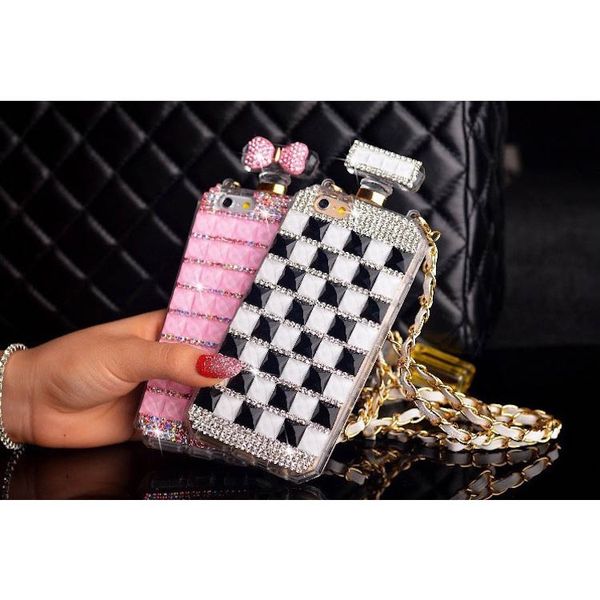 DIY CellPhone Case For iPhone 6 6S 7 8 Plus X Luxury Bling Diamond Crystal Rhinestone Chain Perfume Bottle Phone Back Cover for iPhone XS X
DIY CellPhone Case For iPhone 6 6S 7 8 Plus X Luxury Bling Diamond Crystal Rhinestone Chain Perfume Bottle Phone Back Cover for iPhone XS X