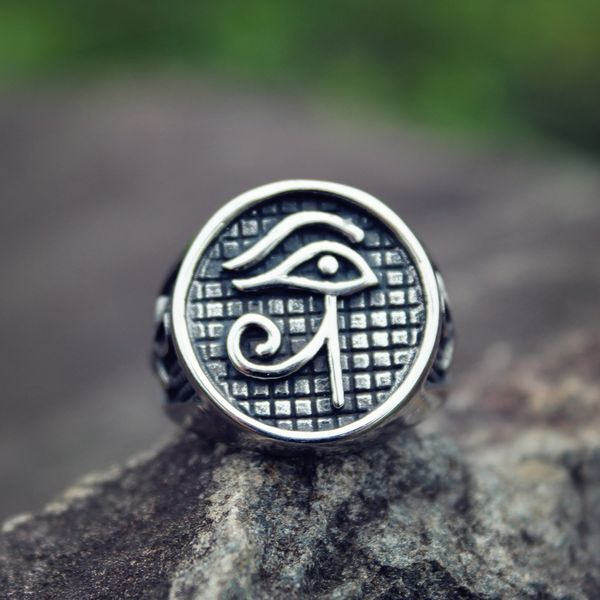 mens egypt pharaoh eye of horus ankh 316l stainless steel ring biker rings for men punk jewelry, Silver
mens egypt pharaoh eye of horus ankh 316l stainless steel ring biker rings for men punk jewelry, Silver