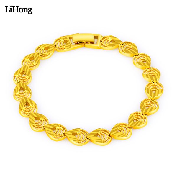 fashion 24k gold color love heart bracelet for female models classic exquisite 8mm chain bracelet jewelry gift wholesale, Black
fashion 24k gold color love heart bracelet for female models classic exquisite 8mm chain bracelet jewelry gift wholesale, Black