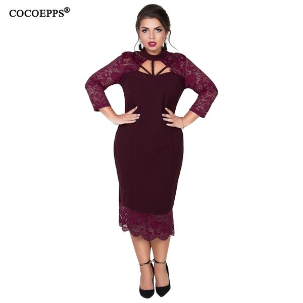 cocoepps 2019 new plus size women lace dress hollow out fashion dress 5xl 6xl autumn party large size female clothing, Black;gray
cocoepps 2019 new plus size women lace dress hollow out fashion dress 5xl 6xl autumn party large size female clothing, Black;gray
