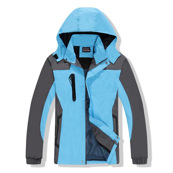 fashion- outdoor cardigan jacket sports outdoor clothing workwear mountaineering camping field clothing print logo outdoor jackets hoodies, Blue;black
