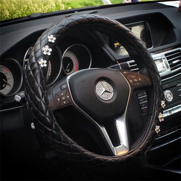2019 new daisy cute steering wheel cover leather accessories car steering wheel cover universal size 38cm for girls
2019 new daisy cute steering wheel cover leather accessories car steering wheel cover universal size 38cm for girls