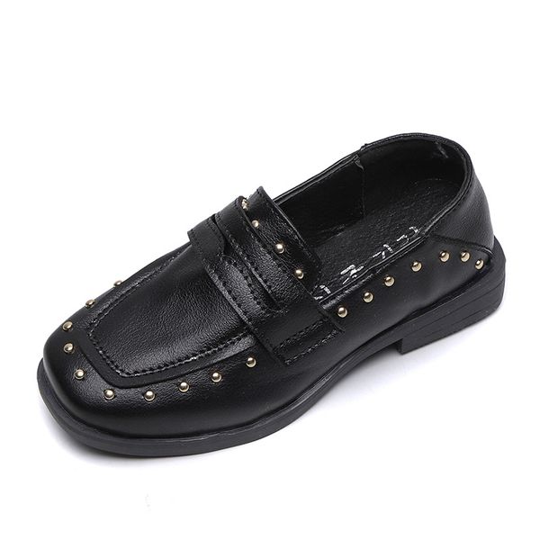 2020 spring and autumn new british style kids beanie shoes rivet girls leather shoes boys' single soft bottom baby, Black;red
2020 spring and autumn new british style kids beanie shoes rivet girls leather shoes boys' single soft bottom baby, Black;red