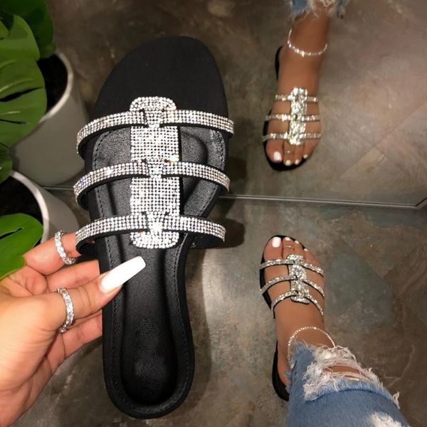 rhinestone bling summer ladies sandals crystal roman style flat slippers casual shoes beach slippers women's sandals 2020, Black
rhinestone bling summer ladies sandals crystal roman style flat slippers casual shoes beach slippers women's sandals 2020, Black