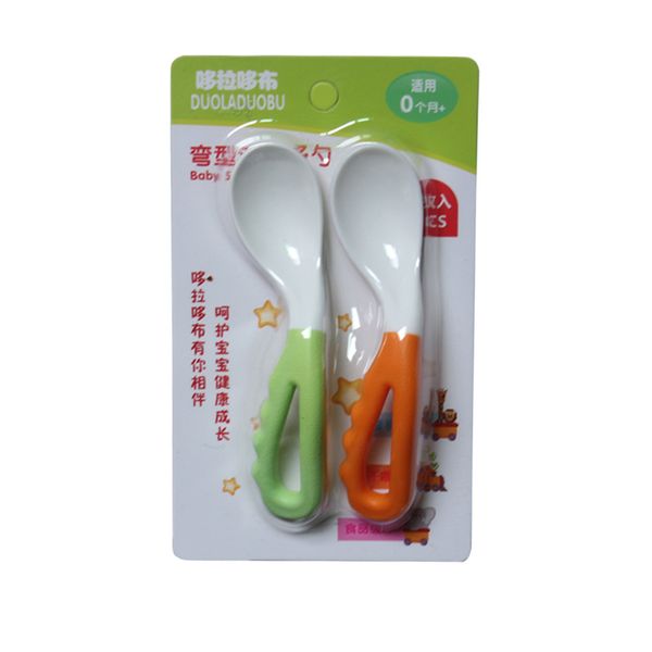 infants bent spoon two pieces combination of equipment baby eating spoon children color training spoon feeding tableware set
infants bent spoon two pieces combination of equipment baby eating spoon children color training spoon feeding tableware set