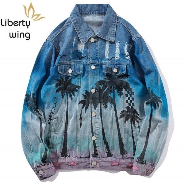fashion loose denim vintage bomber ripped holes sea beach coconut tree men hip hop jeans jacket streetwear coat, Black;brown
fashion loose denim vintage bomber ripped holes sea beach coconut tree men hip hop jeans jacket streetwear coat, Black;brown