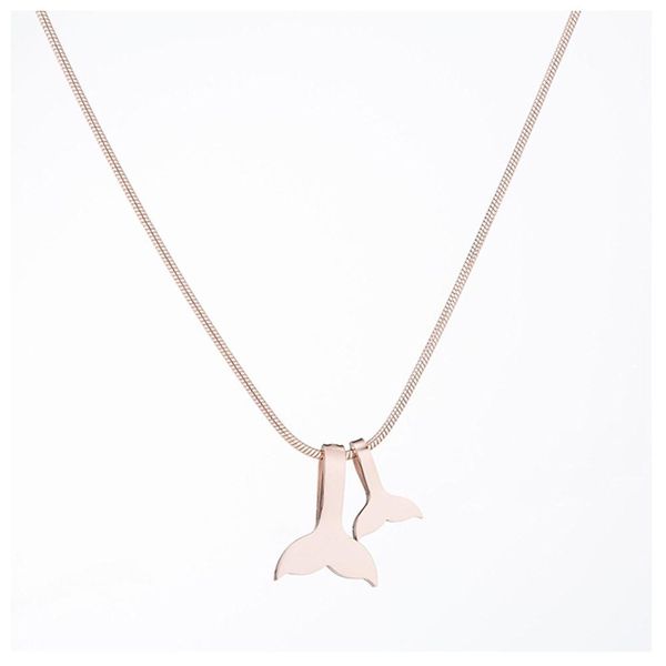new design fish whale tail titanium steel pendant necklace for women vintage gold silver color female jewelry link chain gift, Golden;silver
new design fish whale tail titanium steel pendant necklace for women vintage gold silver color female jewelry link chain gift, Golden;silver