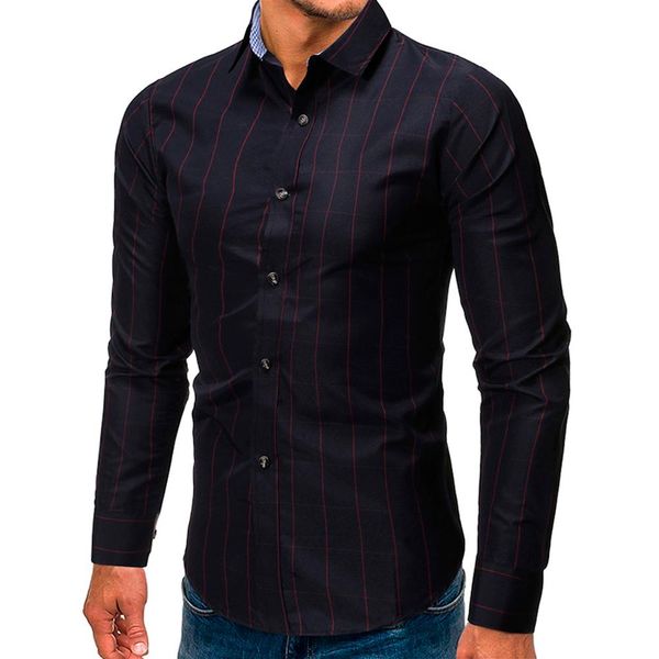 men's casual button single-breasted red and white optional turn-down collar slim fit long sleeve shirt blouse #0725, White;black
men's casual button single-breasted red and white optional turn-down collar slim fit long sleeve shirt blouse #0725, White;black