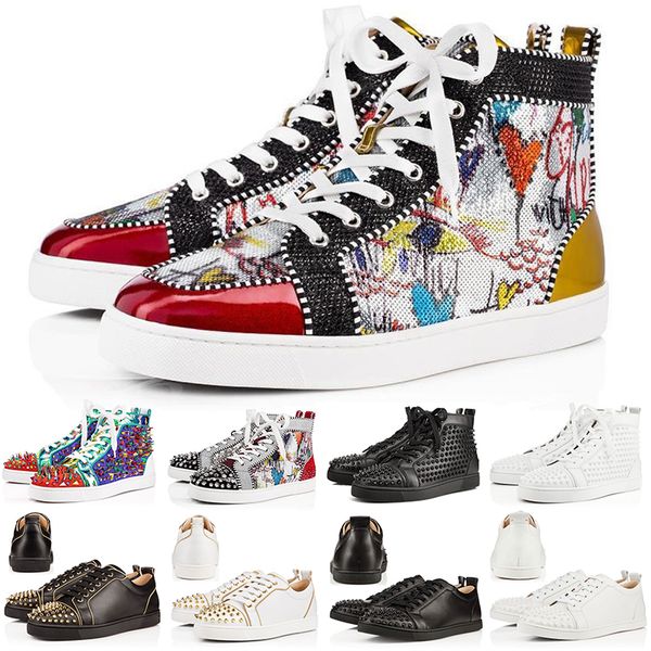 2019 New Designer Fashion Red Bottoms Casual Shoes Studded Spikes Flats Men Women Leather Sport Sneakers Size 36-46
2019 New Designer Fashion Red Bottoms Casual Shoes Studded Spikes Flats Men Women Leather Sport Sneakers Size 36-46