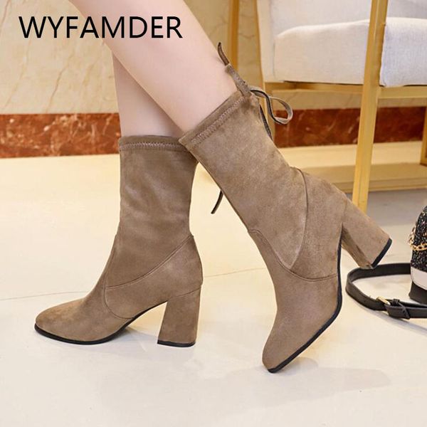 wyfamder fashion pointed toe ankle boots women new 2019 autumn winter bow thick high heel lady booties flock women shoes wb49, Black
wyfamder fashion pointed toe ankle boots women new 2019 autumn winter bow thick high heel lady booties flock women shoes wb49, Black