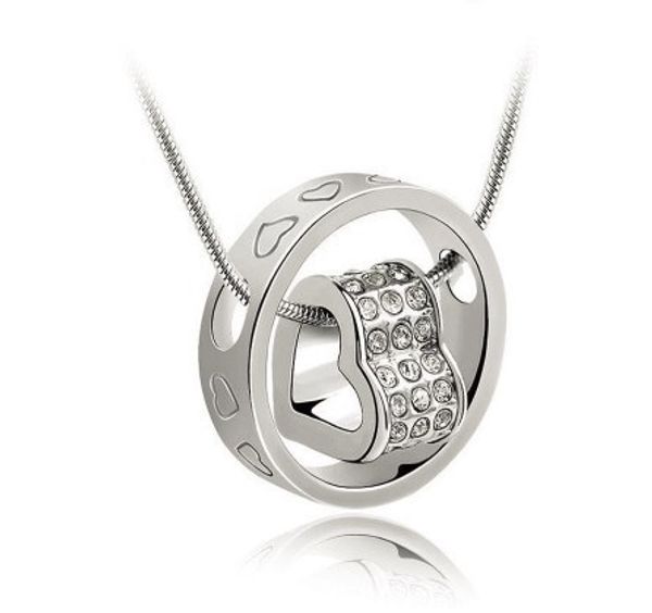 korean-style accessories multicolor selection full of crystals heart necklace-fortunes love life, Silver
korean-style accessories multicolor selection full of crystals heart necklace-fortunes love life, Silver