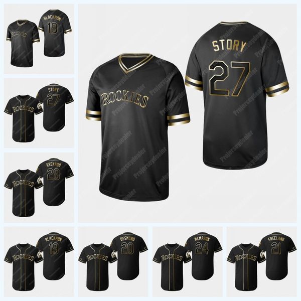 27 trevor story 2019 golden edition charlie blackmon nolan arenado daniel murphy ian desmond ryan mcmahon kyle and baseball jersey, Blue;black
27 trevor story 2019 golden edition charlie blackmon nolan arenado daniel murphy ian desmond ryan mcmahon kyle and baseball jersey, Blue;black