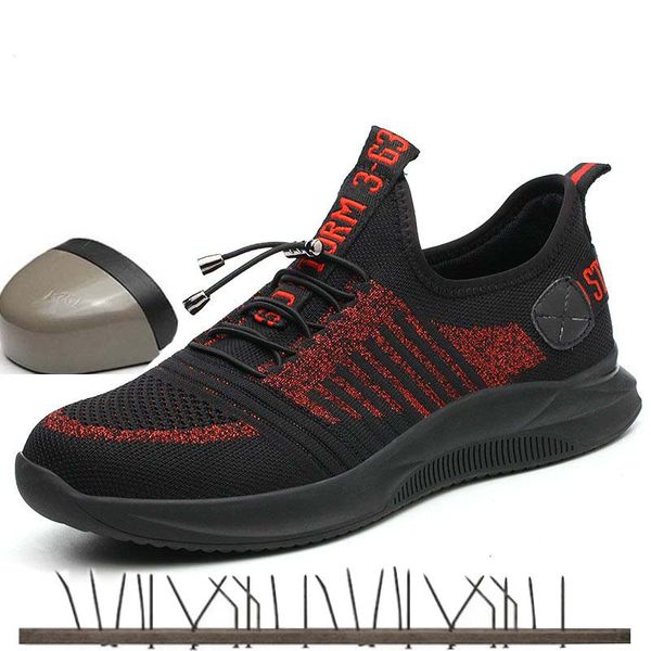 2019 construction work boots men's outdoor steel toe cap shoes men anti-smashing puncture proof safety shoes mesh casual sneaker, Black
2019 construction work boots men's outdoor steel toe cap shoes men anti-smashing puncture proof safety shoes mesh casual sneaker, Black