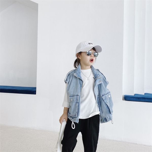 cong xiaomei 2020 children's vest and jacket jeans boys and girls loose denim vest coat jeans, Camo
cong xiaomei 2020 children's vest and jacket jeans boys and girls loose denim vest coat jeans, Camo