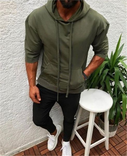 mens designer solid hoodies long sleeve hat collar with rope decorating pullover fashion homme casual, Black
mens designer solid hoodies long sleeve hat collar with rope decorating pullover fashion homme casual, Black