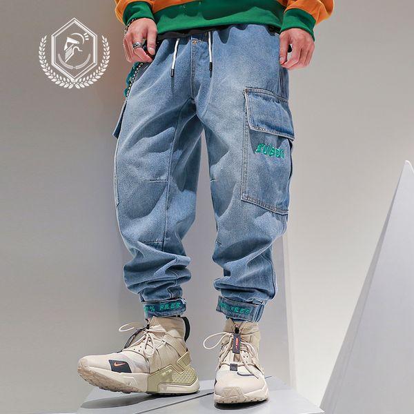 golomise men loose harem jogger safari style jeans fashion pockets ankle-length hip hop jeans, Blue
golomise men loose harem jogger safari style jeans fashion pockets ankle-length hip hop jeans, Blue