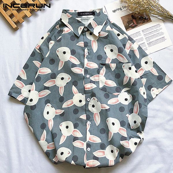 men's casual shirts incerun summer men shirt animal print short sleeve 2021 streetwear funny lapel loose stylish hawaiian 5xl, White;black
men's casual shirts incerun summer men shirt animal print short sleeve 2021 streetwear funny lapel loose stylish hawaiian 5xl, White;black