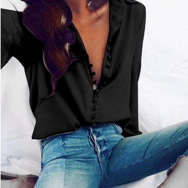 women fashion casual solid long sleeve blouse lapel shirt blouse shirt women turn-down collar regular blusas summer shirts 2020, White
women fashion casual solid long sleeve blouse lapel shirt blouse shirt women turn-down collar regular blusas summer shirts 2020, White