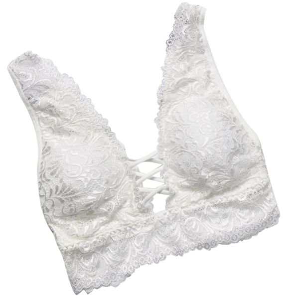lace bralette women bra brassiere camisoles nylon solid wiretank breathable underwear deep v lingerie back cross, Red;black
lace bralette women bra brassiere camisoles nylon solid wiretank breathable underwear deep v lingerie back cross, Red;black