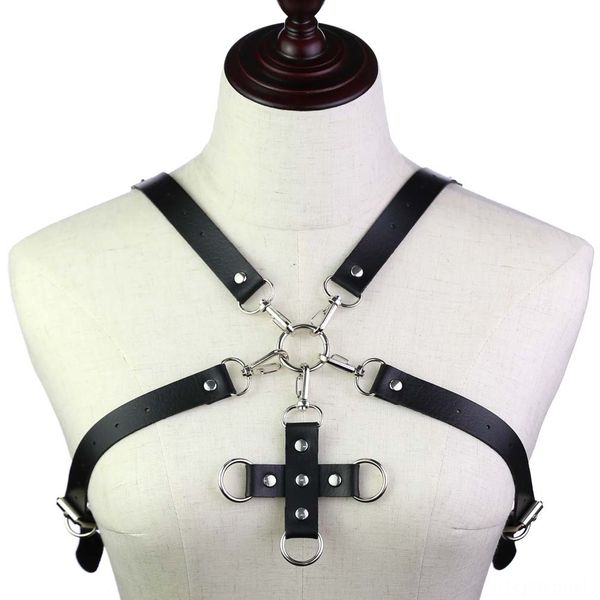 n8bkd men's and women's harajuku handmade leather binding cross belt tights tight pants shoulder strap shoulder strap shaping bra, Black;white
n8bkd men's and women's harajuku handmade leather binding cross belt tights tight pants shoulder strap shoulder strap shaping bra, Black;white