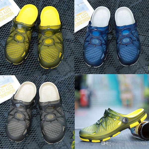 new designer light slippers fashion men hollow sandals causal non-slip summer huaraches slippers flip flops slipper quality, Black
new designer light slippers fashion men hollow sandals causal non-slip summer huaraches slippers flip flops slipper quality, Black