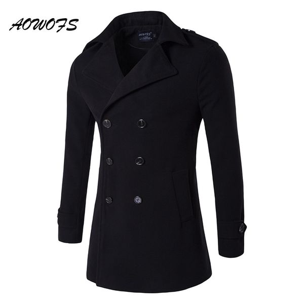 aowofs mens pea coat 2017 winter wool coats men double breasted wool pea coat mens overcoat black trench plus size peacoat
aowofs mens pea coat 2017 winter wool coats men double breasted wool pea coat mens overcoat black trench plus size peacoat