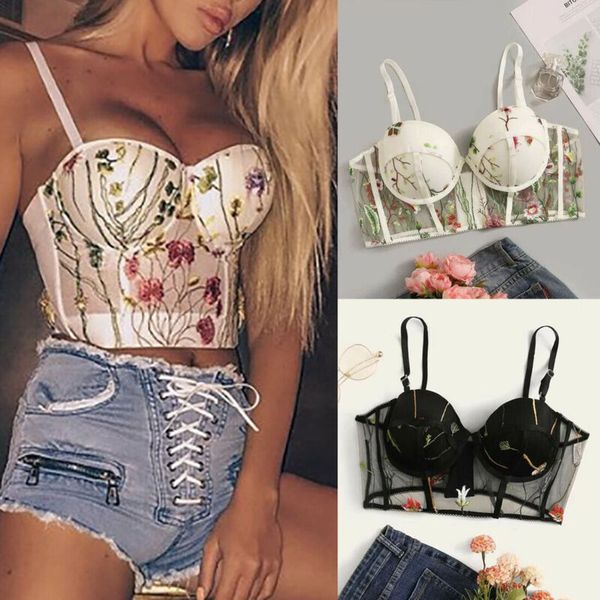 fashion women lace floral trim bralette crop push up bra underwear lingerie 100% brand new & 100%, Red;black
fashion women lace floral trim bralette crop push up bra underwear lingerie 100% brand new & 100%, Red;black
