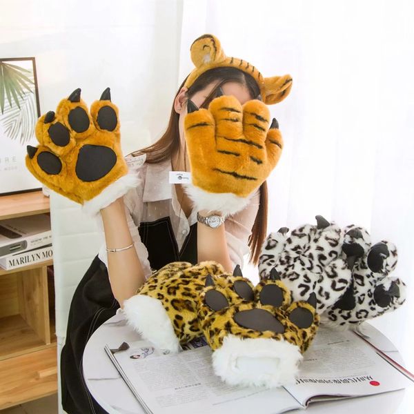 cute soft simulation animal plush gloves plush headband creative children's game toy paw gloves costume for cosplay halloween
cute soft simulation animal plush gloves plush headband creative children's game toy paw gloves costume for cosplay halloween