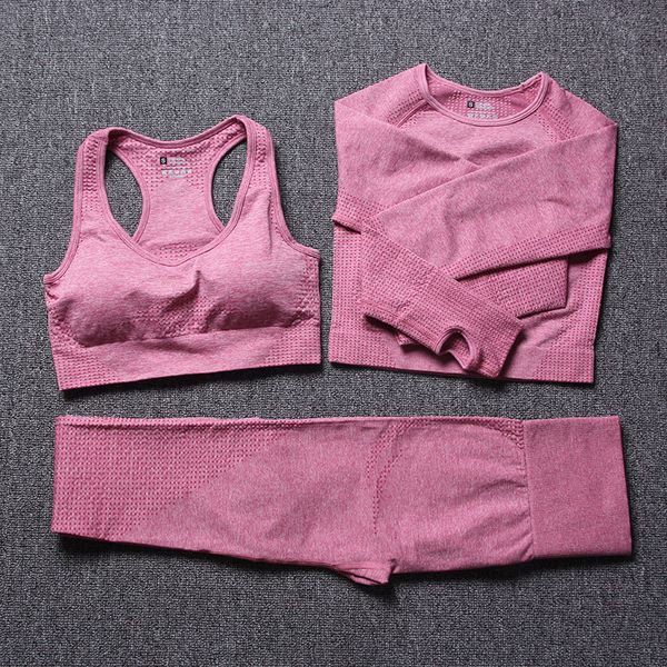 eamless gym set fitness women yoga set gym clothing breathable sport suit women 3 piece workout clothes for tracksuit, White;red
eamless gym set fitness women yoga set gym clothing breathable sport suit women 3 piece workout clothes for tracksuit, White;red
