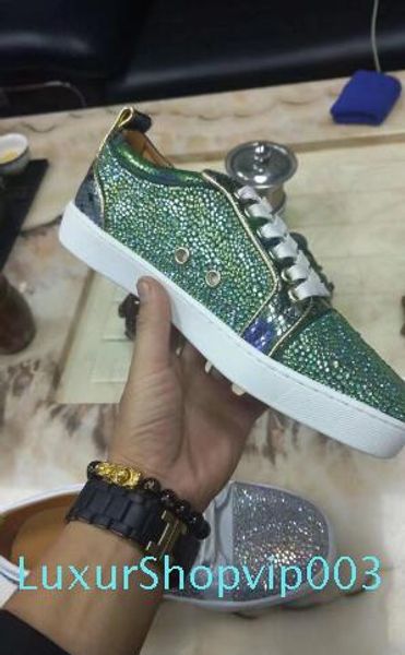 with box 2019 high purple colorful glitter leather gold men red bottom shoes for women designer casual shoes, Black
with box 2019 high purple colorful glitter leather gold men red bottom shoes for women designer casual shoes, Black
