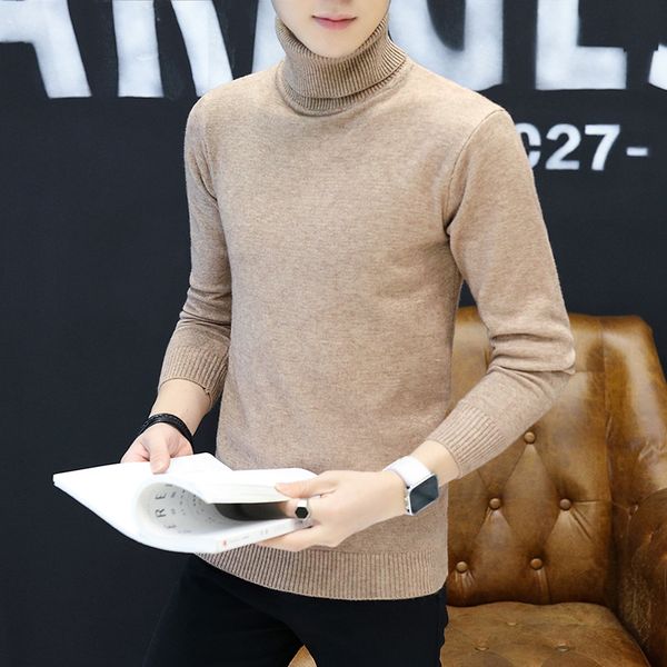 2020 men's spring thin turtleneck sweater youth pure color render sweater, White;black
2020 men's spring thin turtleneck sweater youth pure color render sweater, White;black