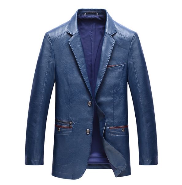 spring autumn brand leather jackets men smart casual pocket decoration pu leather jacket male thin coat black blue m-4xl
spring autumn brand leather jackets men smart casual pocket decoration pu leather jacket male thin coat black blue m-4xl