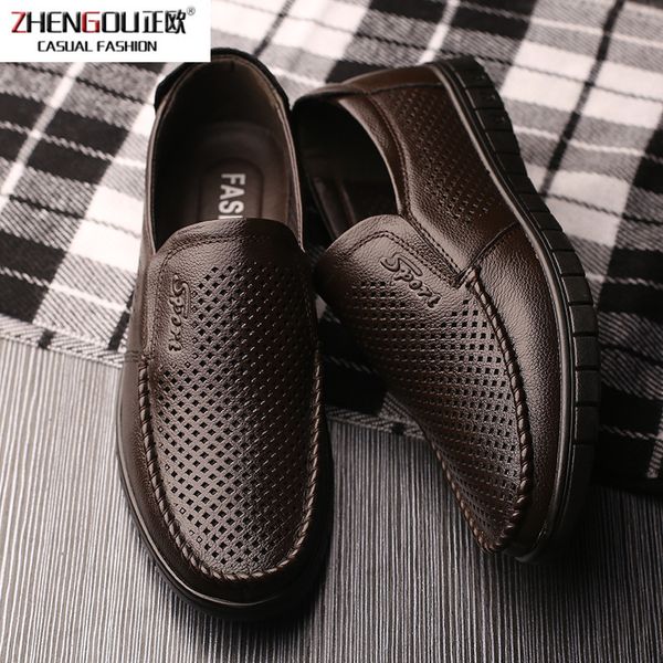 zhengoudoug genuine leisure time leather shoes man england business affairs joker dawdler shoe male sandals, Black
zhengoudoug genuine leisure time leather shoes man england business affairs joker dawdler shoe male sandals, Black