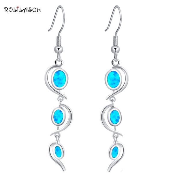 delicate dangle earrings wholesale & retail blue fire opal silver stamped drop earrings for women party fashion jewelry oe364
delicate dangle earrings wholesale & retail blue fire opal silver stamped drop earrings for women party fashion jewelry oe364