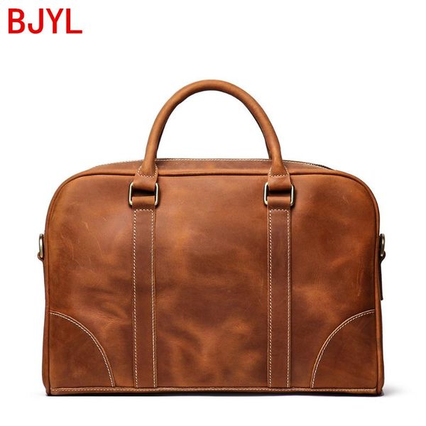 new layer cowhide handbag men portable briefcase crazy horse leather shoulder messenger bag large capacity computer bag 14
new layer cowhide handbag men portable briefcase crazy horse leather shoulder messenger bag large capacity computer bag 14