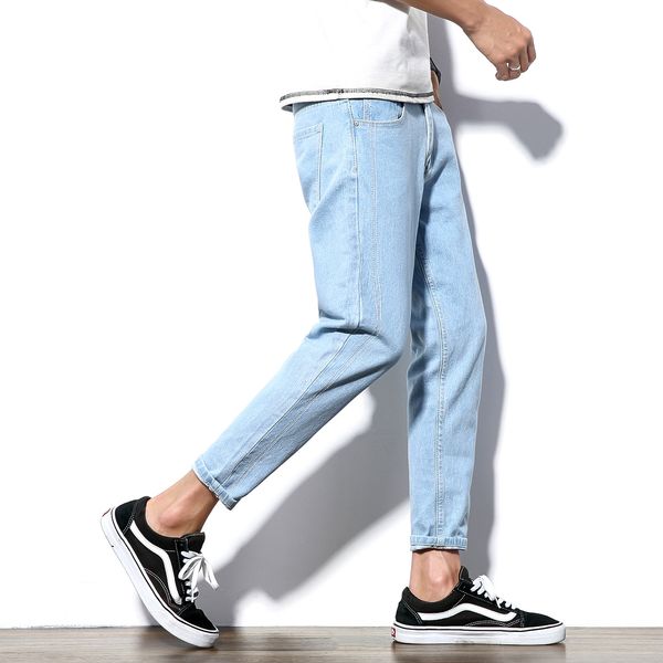 2019 summer men harem skinny pants korean-style fashion simple capri jeans men's fashion large size men's, Blue
2019 summer men harem skinny pants korean-style fashion simple capri jeans men's fashion large size men's, Blue