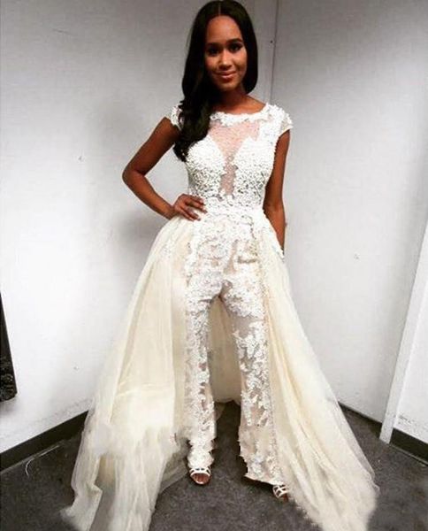 women jumpsuits white appliqued lace mermaid wedding dresses detachable train bridal gowns ivory tulle bride dress overskirt robe de mariée
women jumpsuits white appliqued lace mermaid wedding dresses detachable train bridal gowns ivory tulle bride dress overskirt robe de mariée