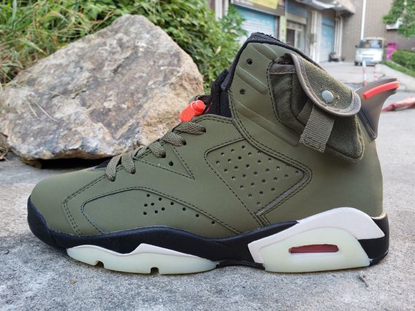 travis scotts x 6 medium olive 6s men basketball shoes tinker black infrared cactus jack sport blue oregon mens sports sneakers us 7-13
travis scotts x 6 medium olive 6s men basketball shoes tinker black infrared cactus jack sport blue oregon mens sports sneakers us 7-13