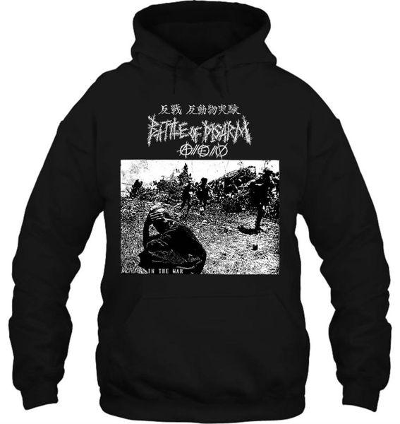 men hoodie battle of disarm shirt in the war crust punk d beat diy women streetwear, Black
men hoodie battle of disarm shirt in the war crust punk d beat diy women streetwear, Black