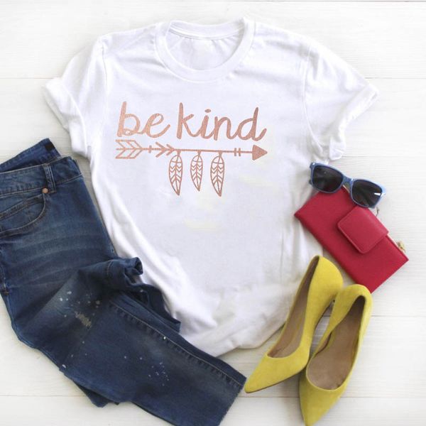 women shirt womens be kind summer printed tees graphic ladies tshirt cute clothes kawaii short sleeve female t-shirt, White
women shirt womens be kind summer printed tees graphic ladies tshirt cute clothes kawaii short sleeve female t-shirt, White