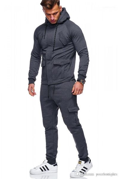 2 piece set hidden zipper cardigan long sleeved clothing mens designer solid color suit elastic band sports leisure, Gray
2 piece set hidden zipper cardigan long sleeved clothing mens designer solid color suit elastic band sports leisure, Gray